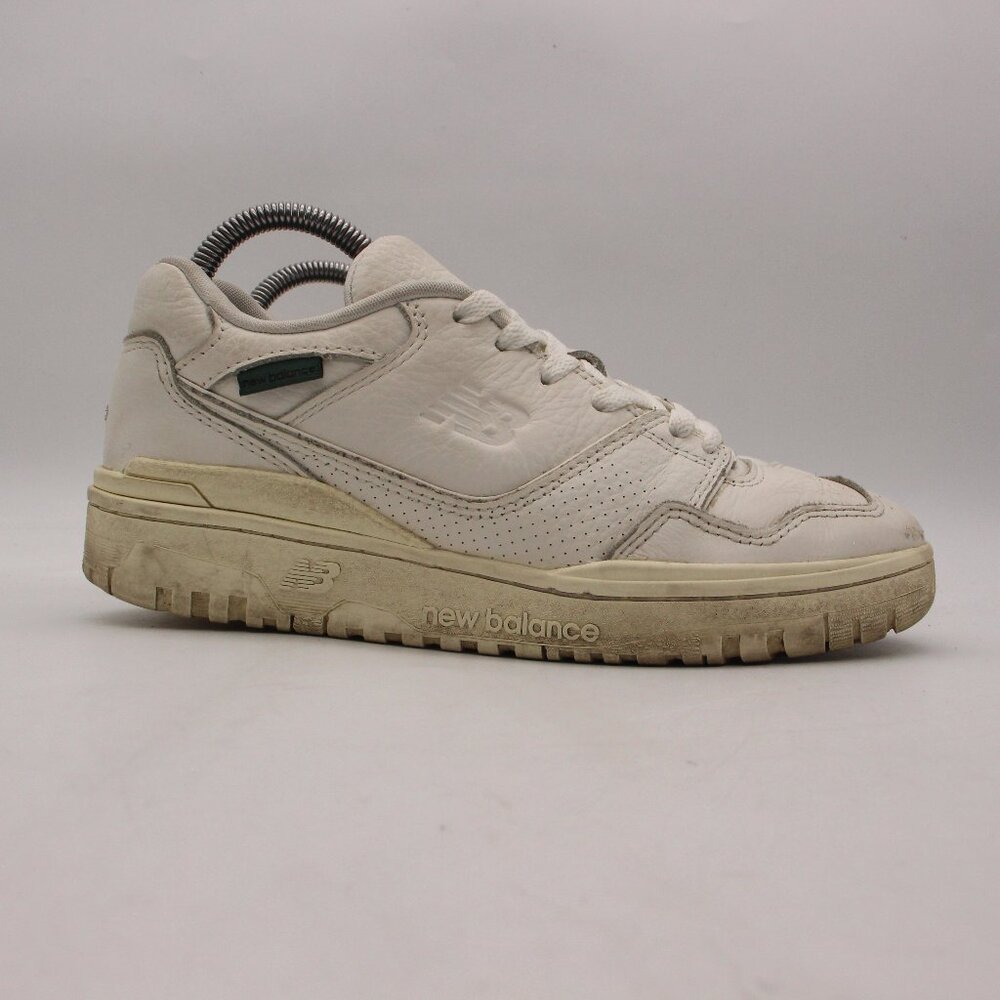 New Balance 550 Men's 6.5 D Women 8 Sea Salt/Nightwatch Green Sneakers BB550PWT